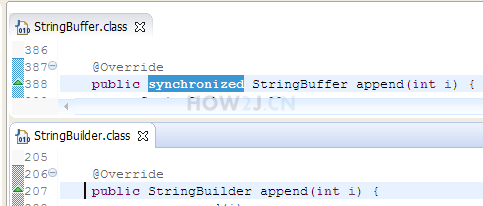 StringBuffer和StringBuilder的區別