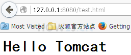 使用tomcat后，访问html
